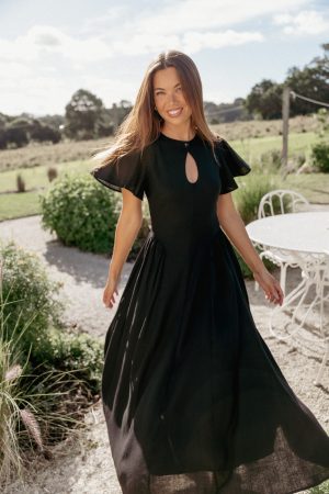 Jessima Midi Dress - Black