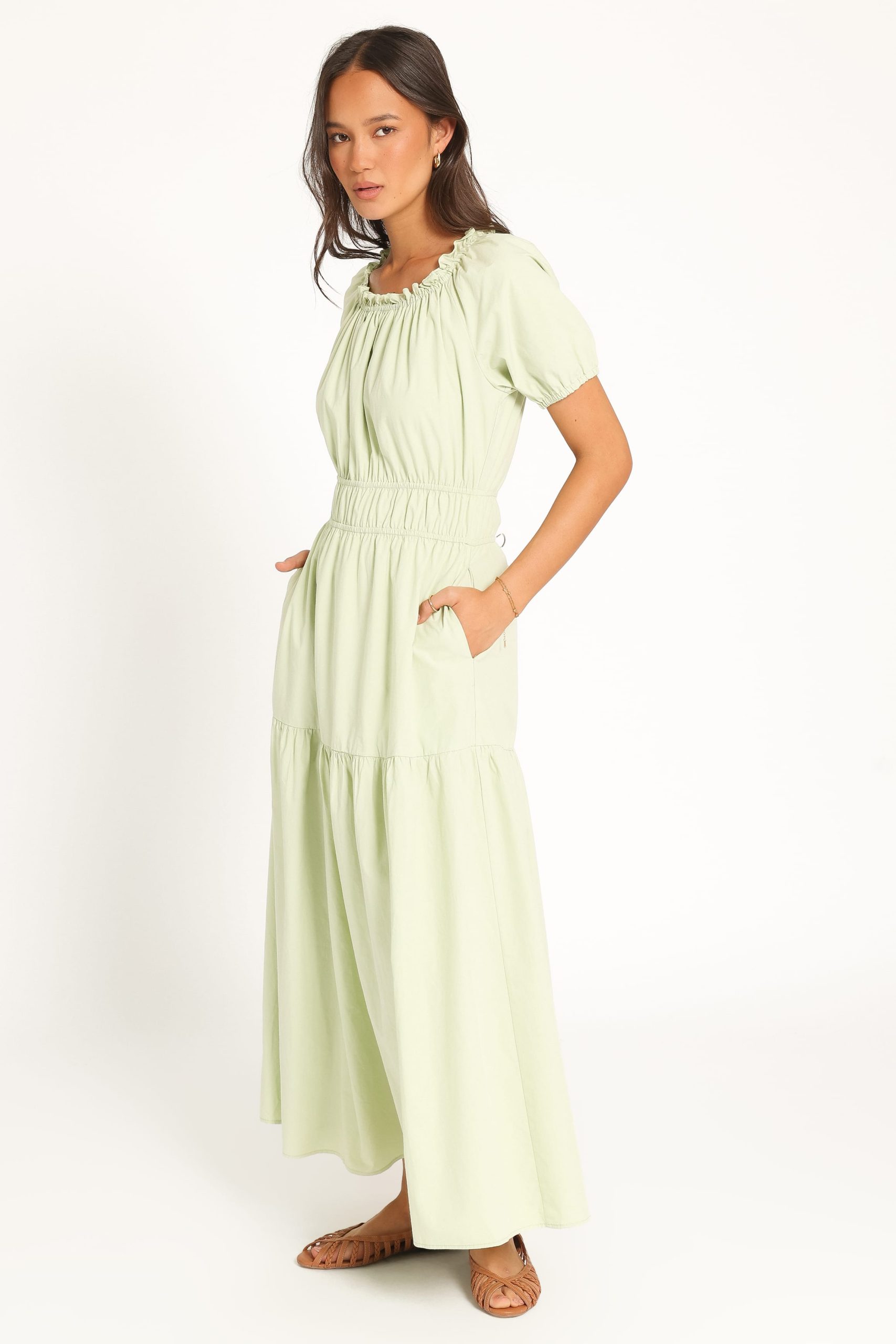 Zarline Maxi Dress - Sage Green - Image 4