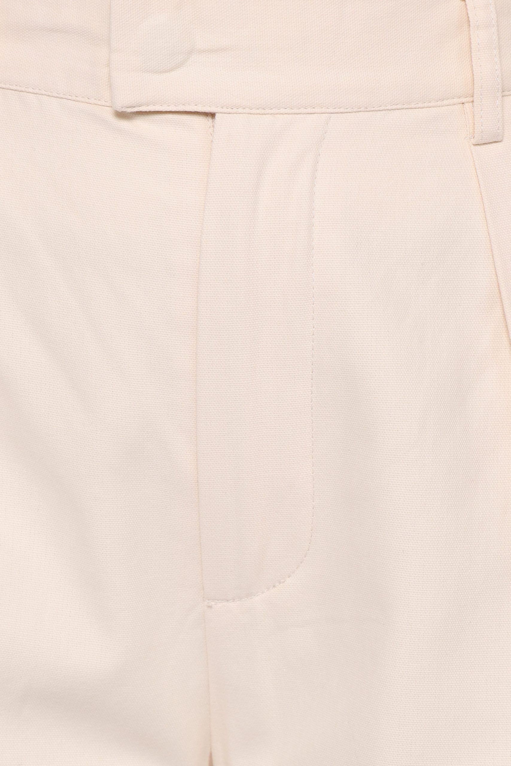Asher Tie Detail Tapered Leg Pants - Cream - Image 7