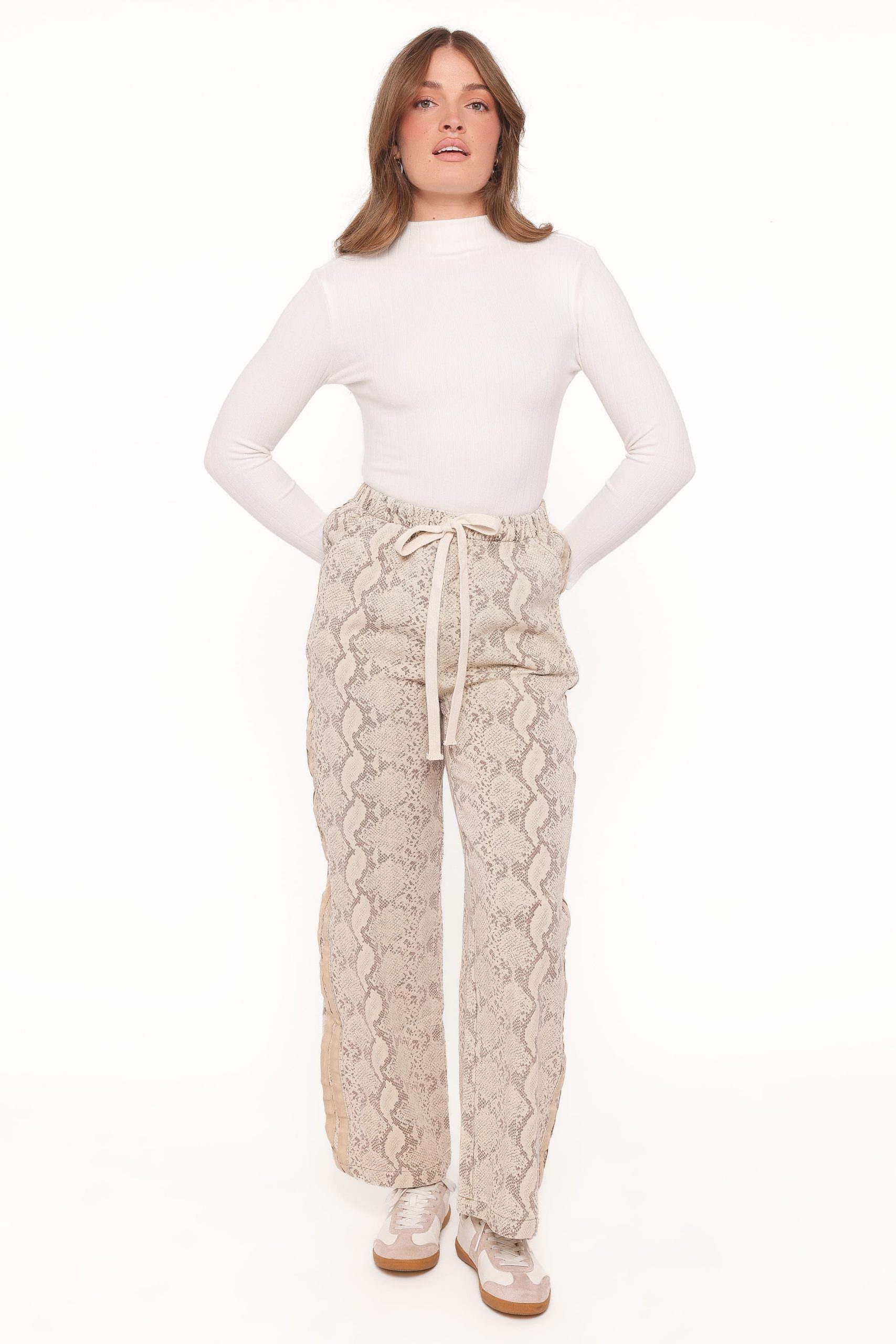 Fletcher Denim Racer Pants - Snake Print - Image 6