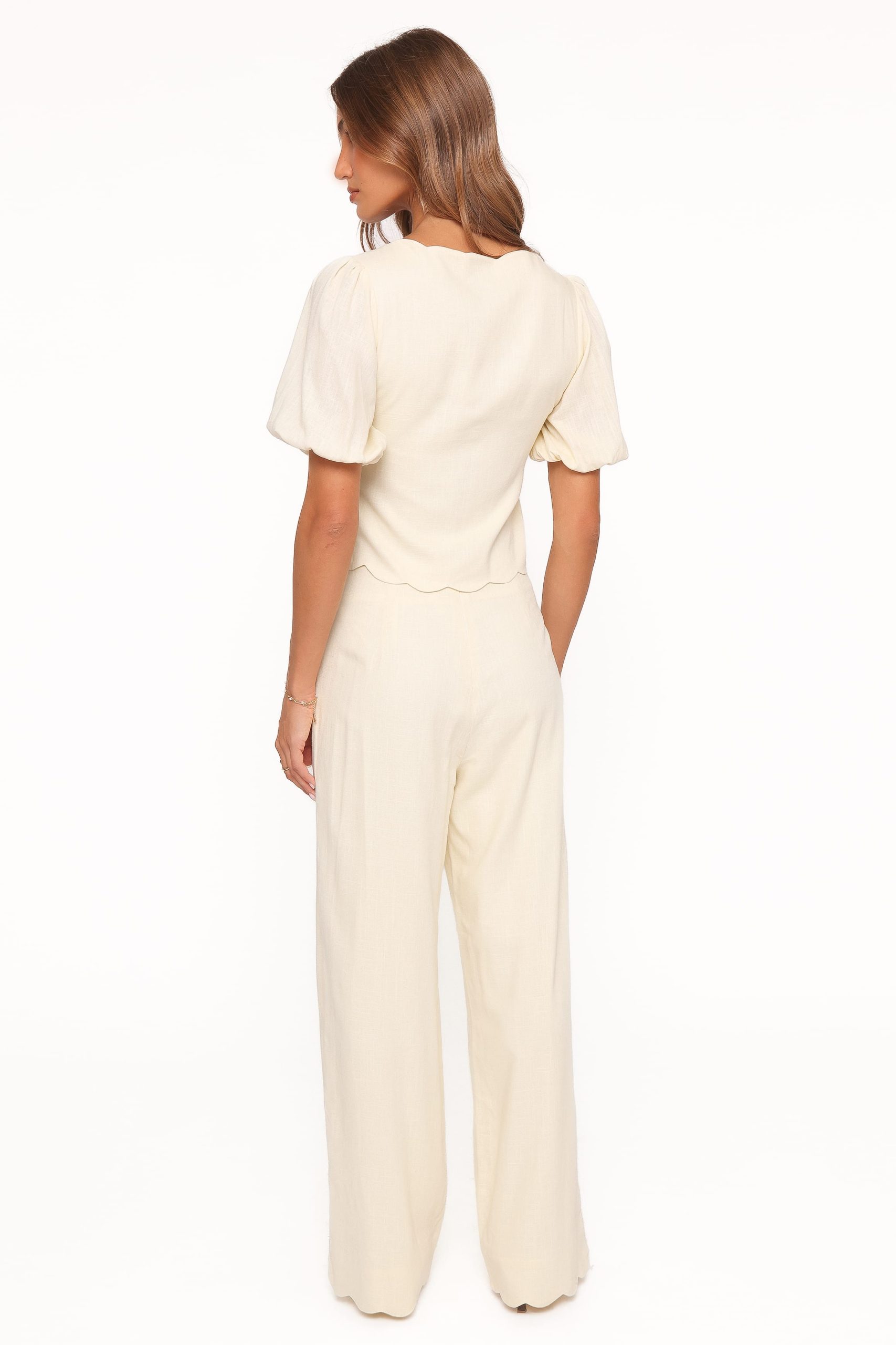 Jensen Scallop Hem Pant - Butter Yellow - Image 5