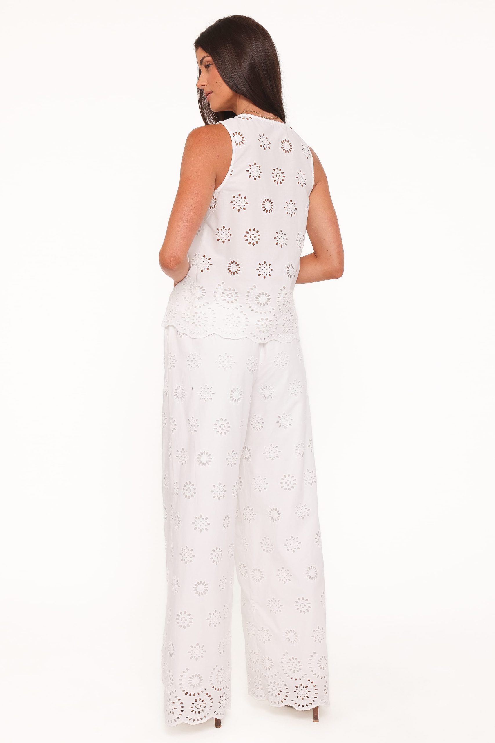 Wren Pant - White Broderie - Image 5