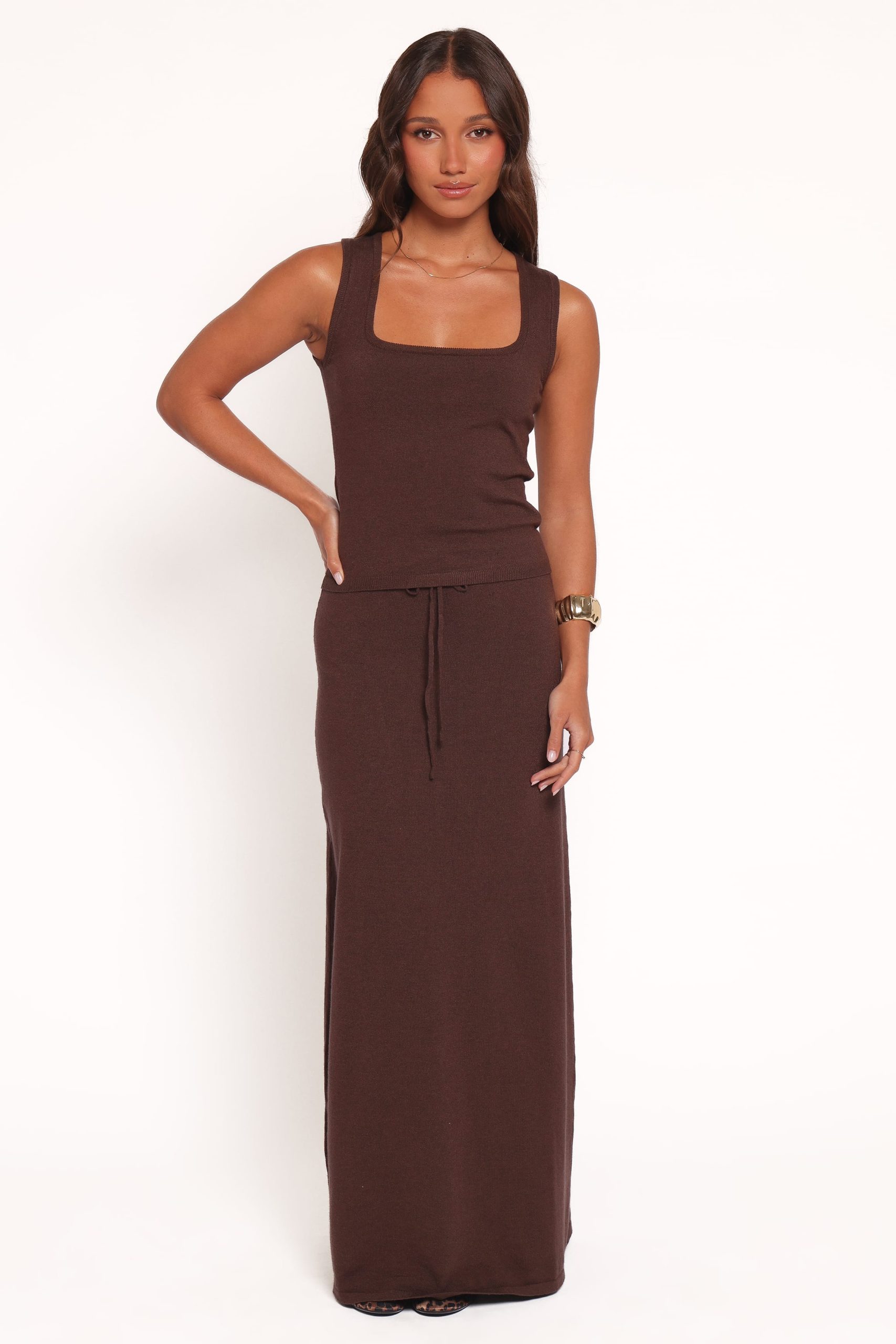 Beatrice Knitted Top - Chocolate - Image 5