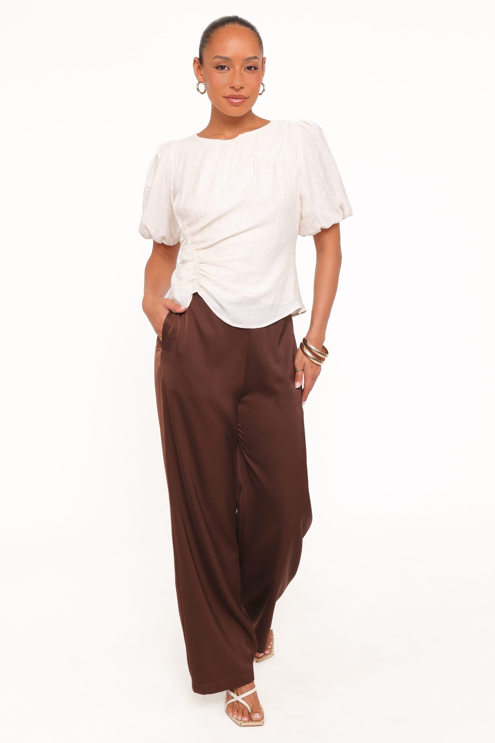 Laurel Puff Sleeve Top - Ivory - Image 5