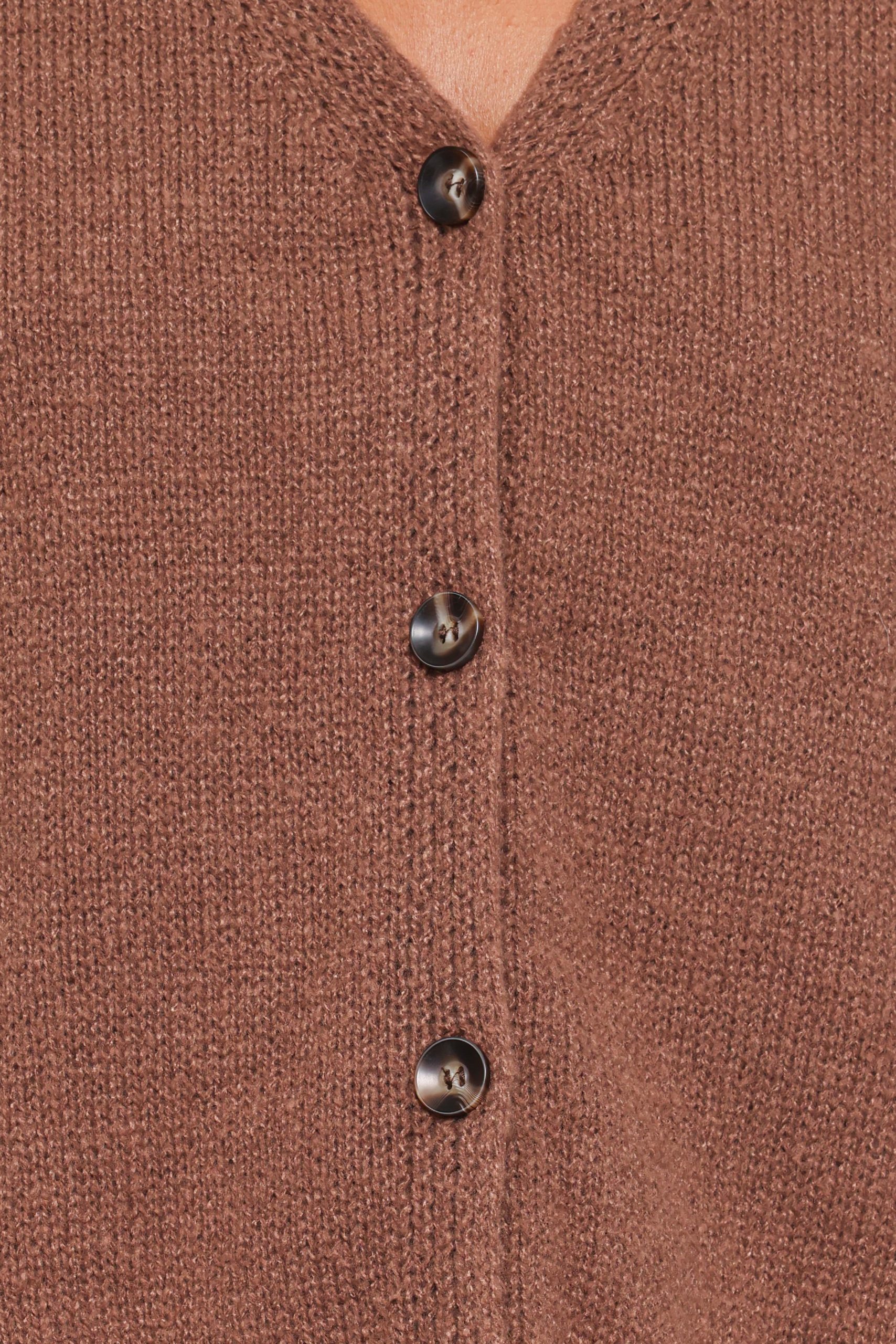 Mariana Knit Vest - Chocolate - Image 6