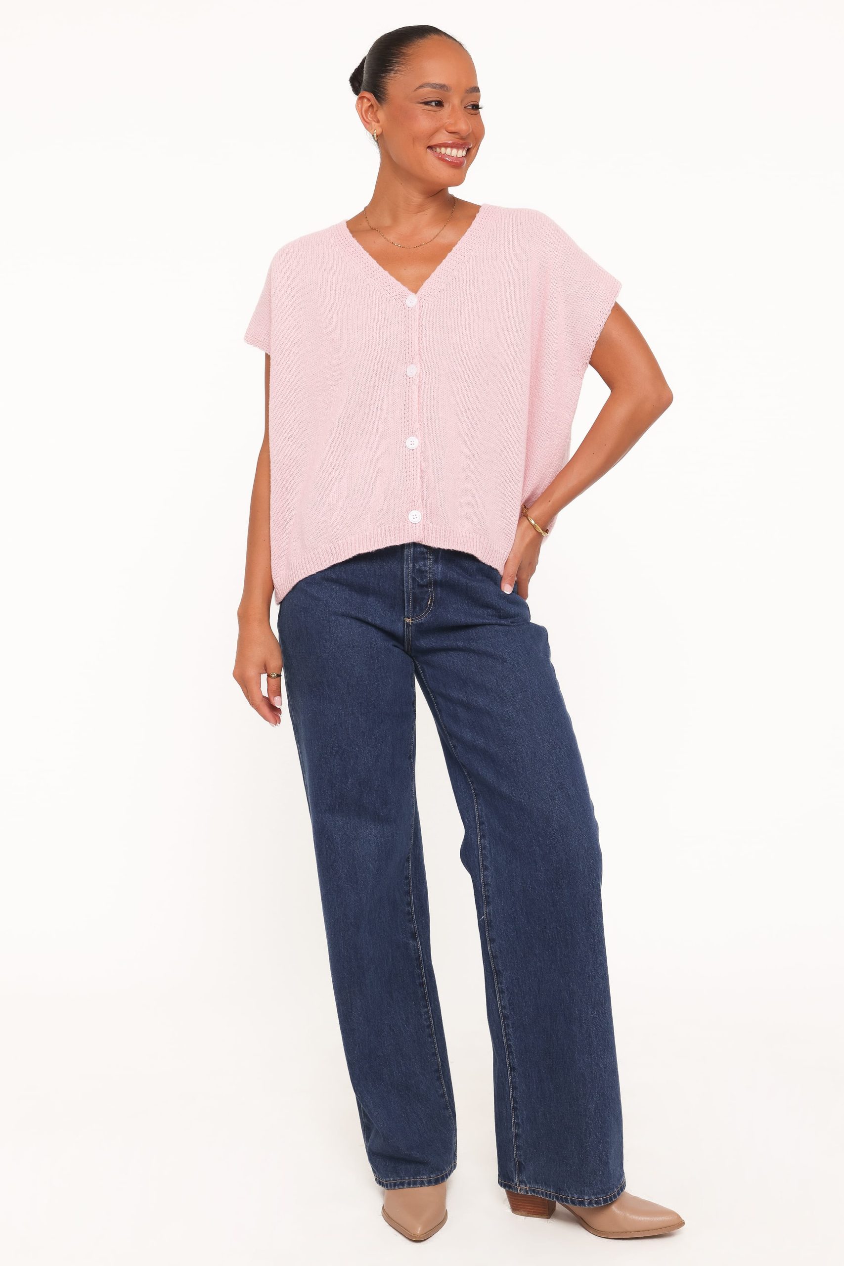 Mariana Knit Vest - Pink - Image 5