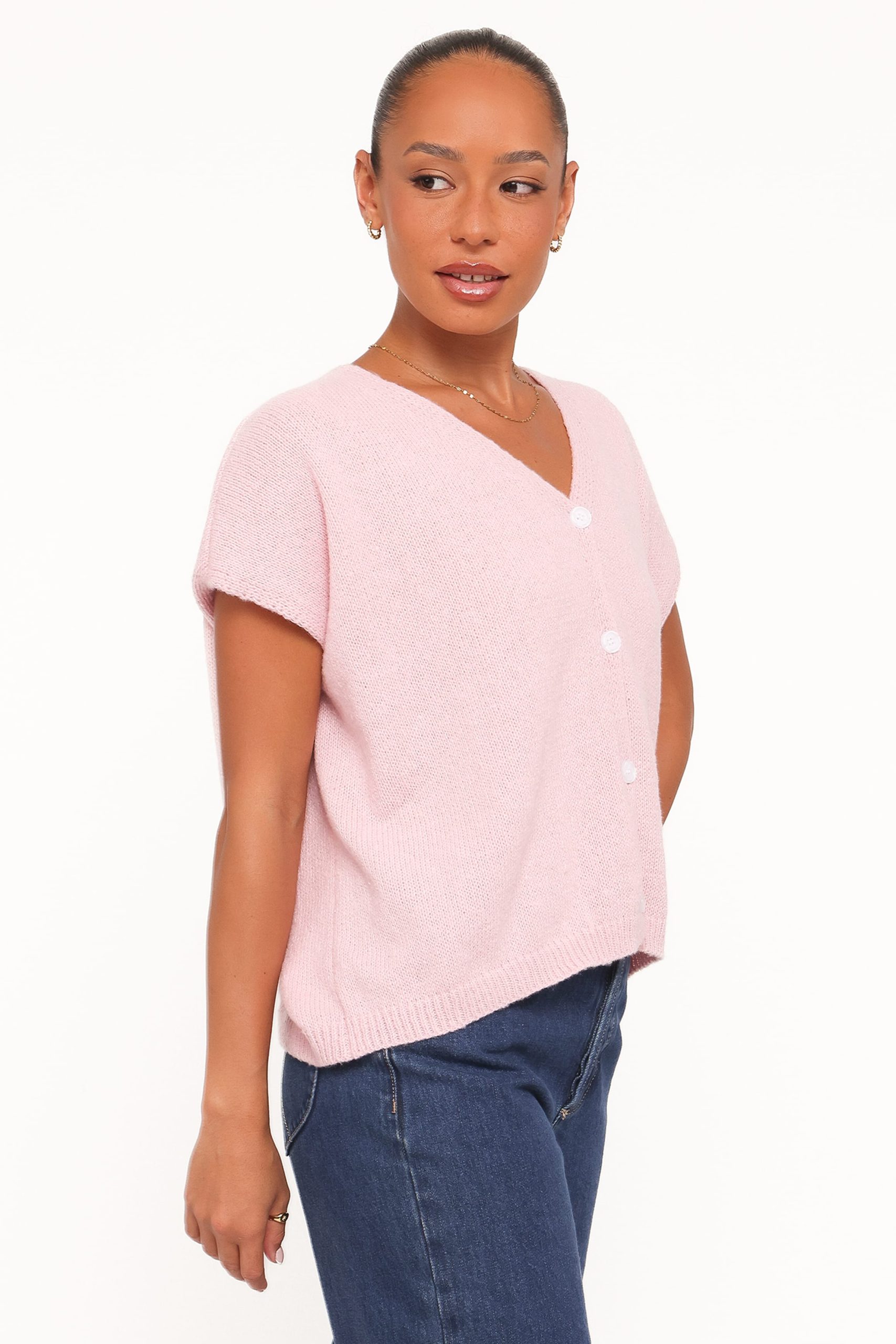 Mariana Knit Vest - Pink - Image 3