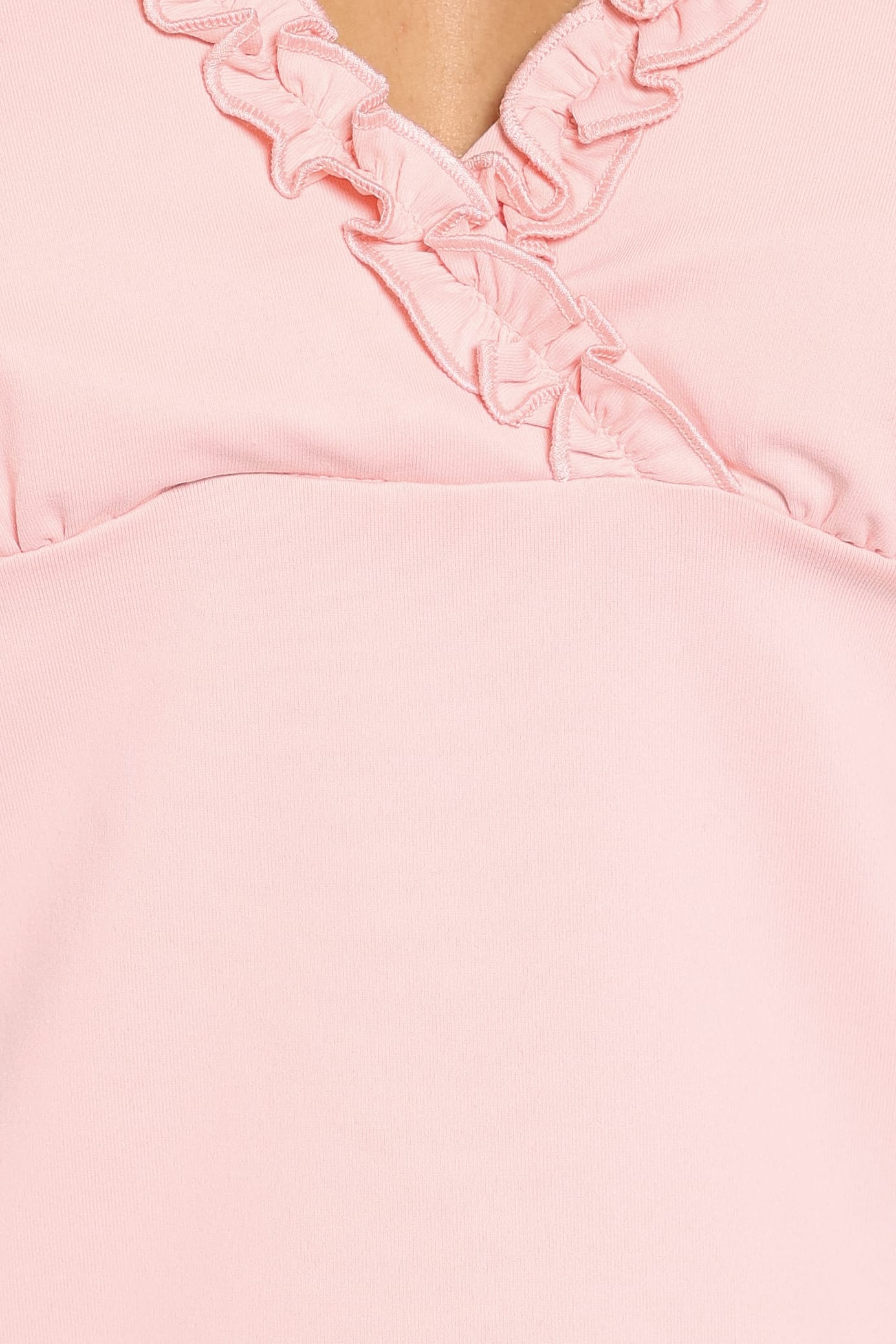 Celestria Ruffle Knit Top - Fairy Floss Pink - Image 5