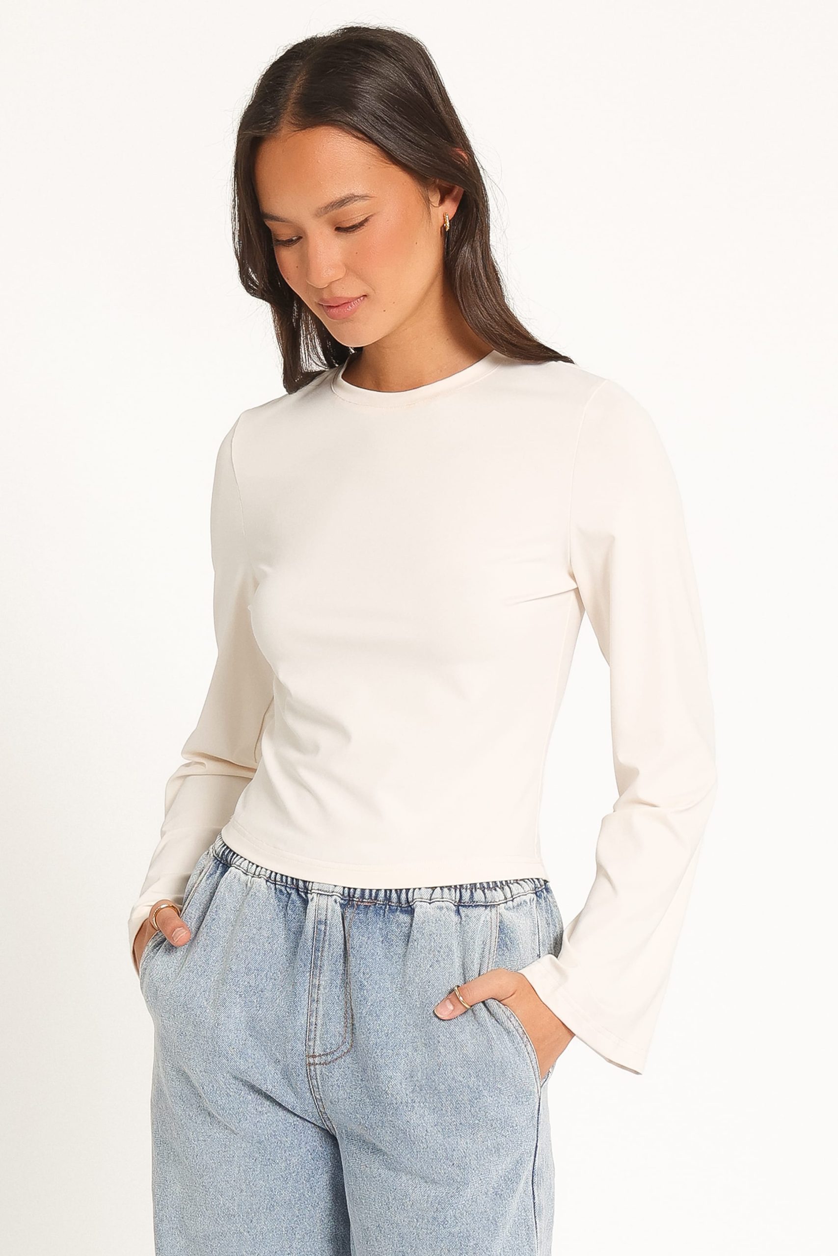Nyx Long Sleeve Top - Ivory - Image 4