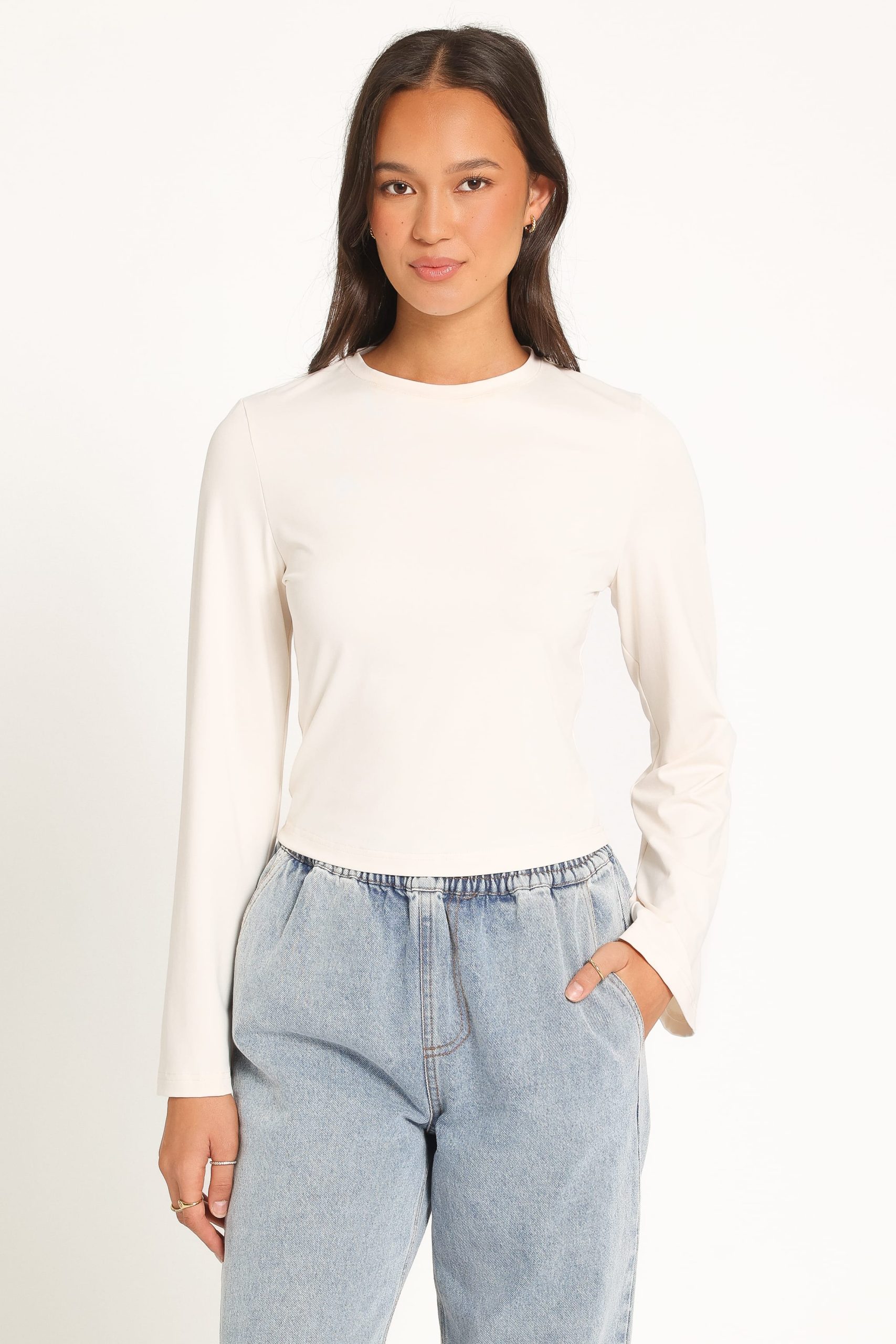 Nyx Long Sleeve Top - Ivory - Image 2
